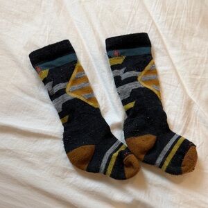 Smartwool kids size XS Black and Gold Patterned Socks